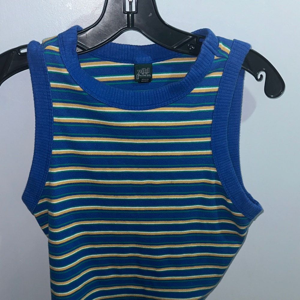 Wild Fable Multicolor Striped Tank Top